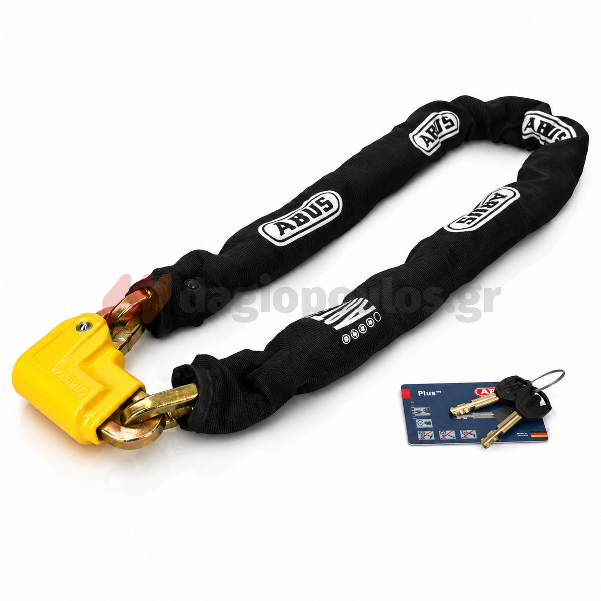 Abus 1190/150 2.0 Κλειδαριά Μοτοσυκλέτας - Ποδηλάτου Αλυσίδας Με Κλειδί 150cm