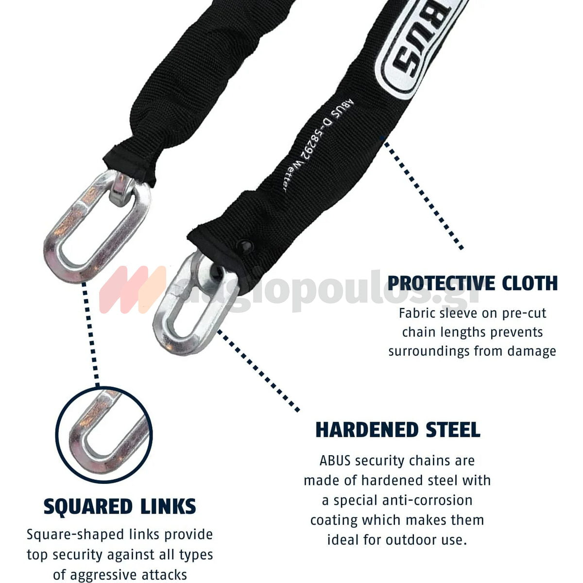 Abus 12KS120 Αλυσίδα Ασφαλείας 120cm