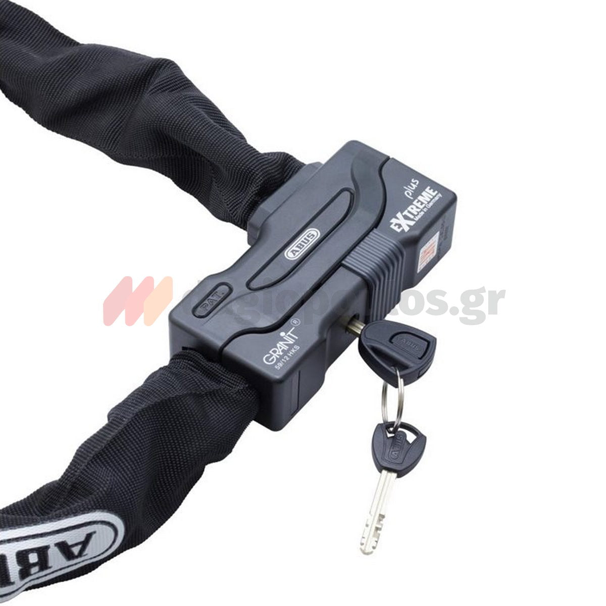 Abus 59/12HKS170 GRANIT™ Extreme XPlus™ Κλειδαριά Μοτοσυκλέτας - Ποδηλάτου Αλυσίδας Με Κλειδί 170cm
