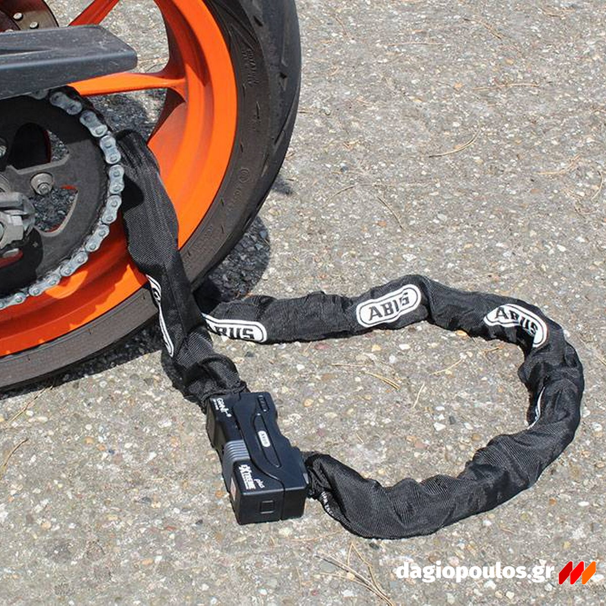 Abus 59/12HKS170 GRANIT™ Extreme XPlus™ Κλειδαριά Μοτοσυκλέτας - Ποδηλάτου Αλυσίδας Με Κλειδί 170cm