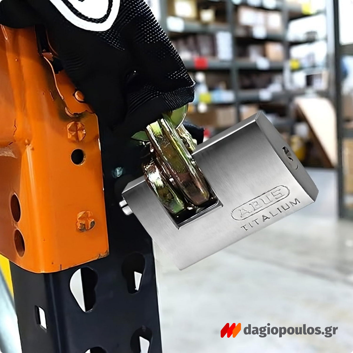 Abus 82Τi/70 Titalium Λουκέτο Πείρου (Τάκος) Με Ατσάλινο Πείρο 70mm