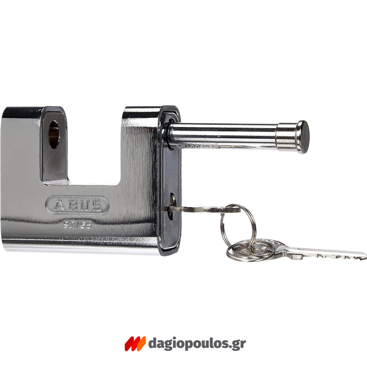 Abus 92/65 Monobloc Λουκέτο Πείρου (Τάκος) Ορειχάλκινος Με Ατσάλινο Πείρο & Επένδυση Ατσάλι 80mm