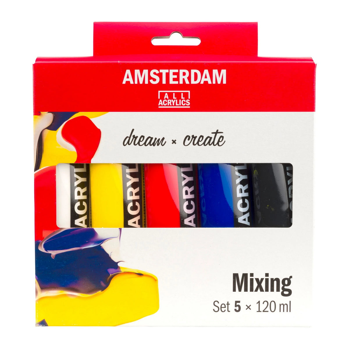 Royal Talens Amsterdam Acrylic Mixing Set Βασικό Σετ Ακρυλικών Χρωμάτων Σετ 5 Τεμ 120ml