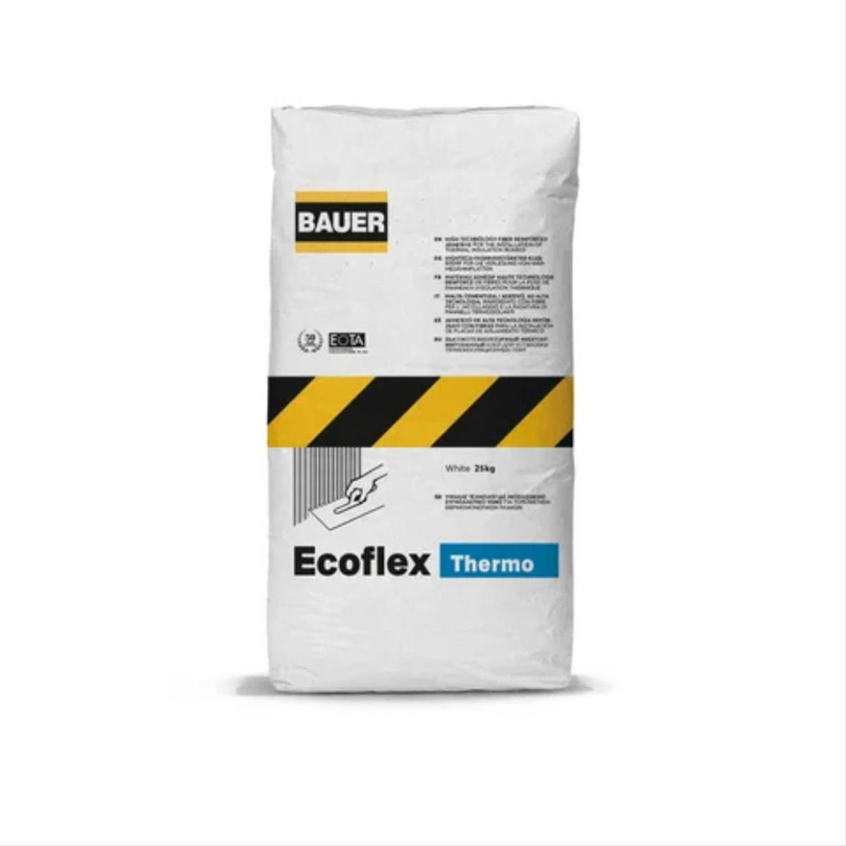 Bauer Ecoflex Thermo GEL Τσιμεντοειδής Ινοπλισμένη Κόλλα Θερμομονωτικών Πλακών ΛΕΥΚΗ