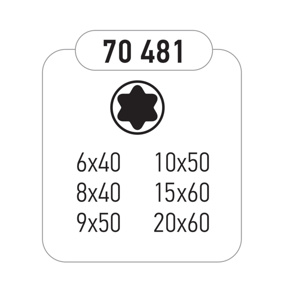 Benman 70481 Κατσαβίδια Ηλεκτρονικών Torx Σετ 6 Τεμ Σε Θήκη