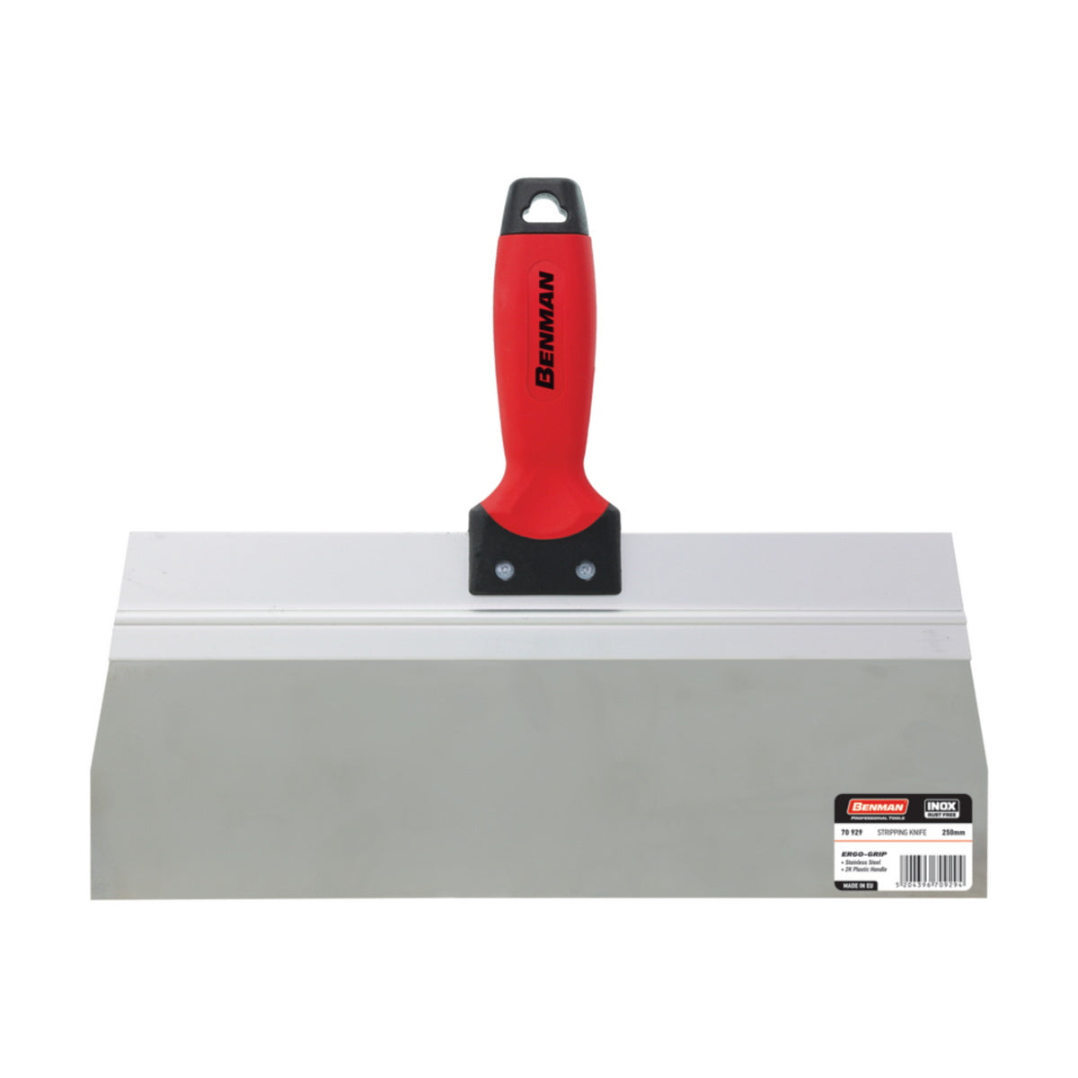 Benman 70929 Spatula Στοκαρίσματος Φαρδιά Μακριά Λάμα Ανοξείδωτη Με Πλαστική Λαβή 250mm