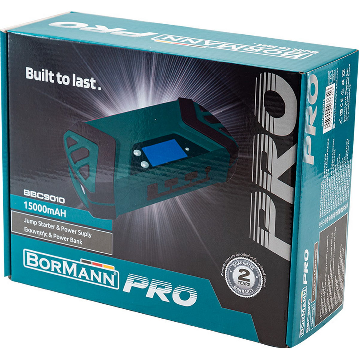 BORMANN Pro BBC9010 Εκκινητής - Power Bank 15000Mah 600Α