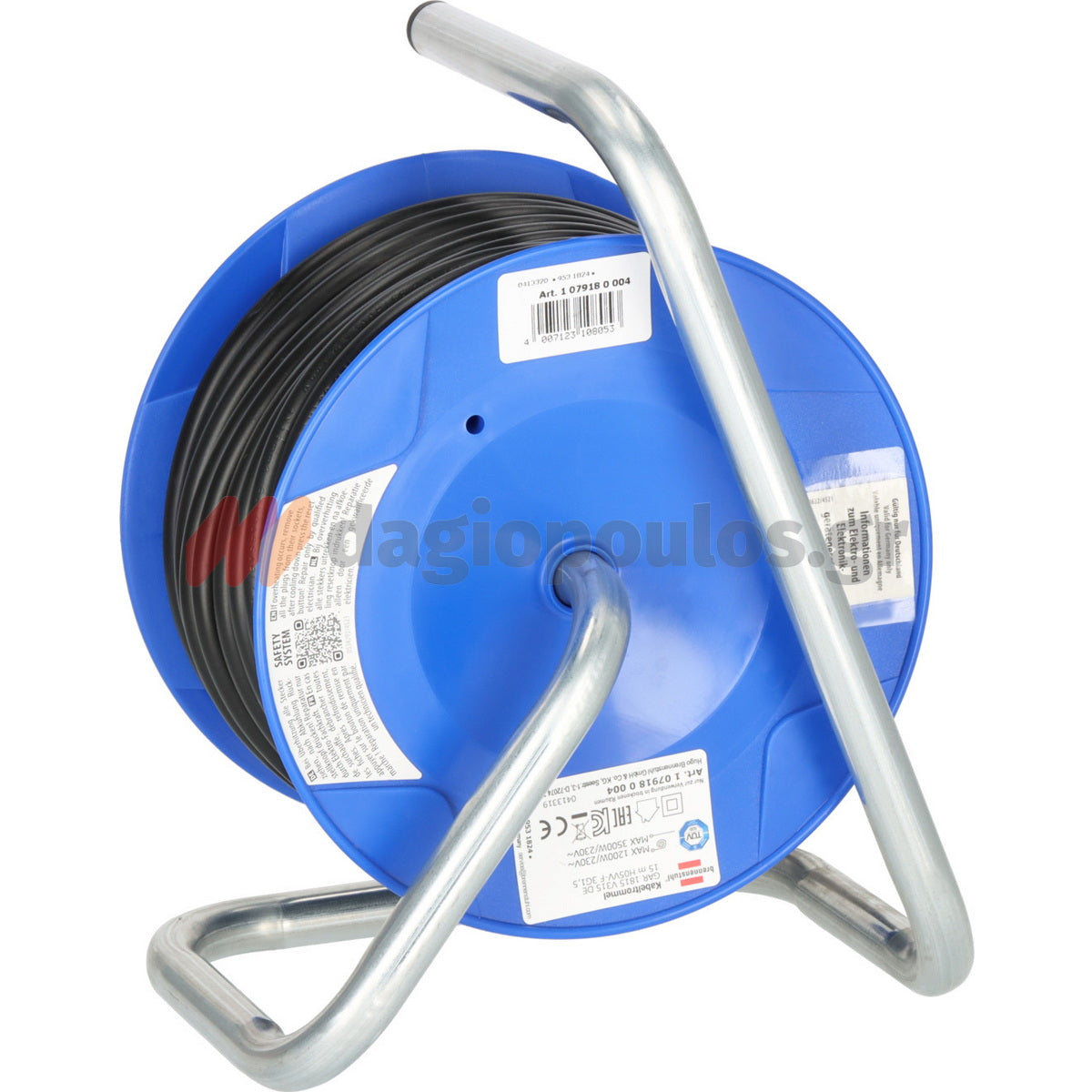 Brennenstuhl Garant Kompakt 1079180004 IP20 Μπαλαντέζα Ρεύματος Σε Καρούλι Με Καλώδιο H05VV-F 3G1,5 x 15mtr