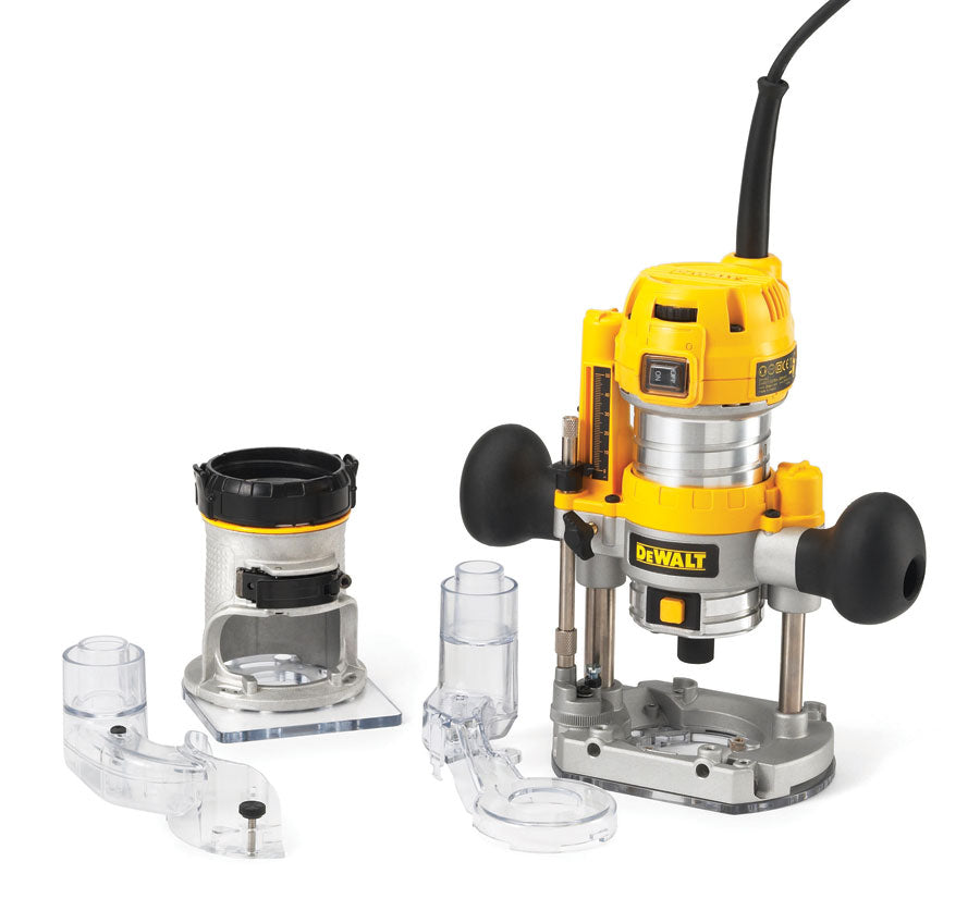 DeWalt D26204K-QS Ηλεκτρικό Ρούτερ Βυθιζόμενο και Σταθερής Βάσης 900W