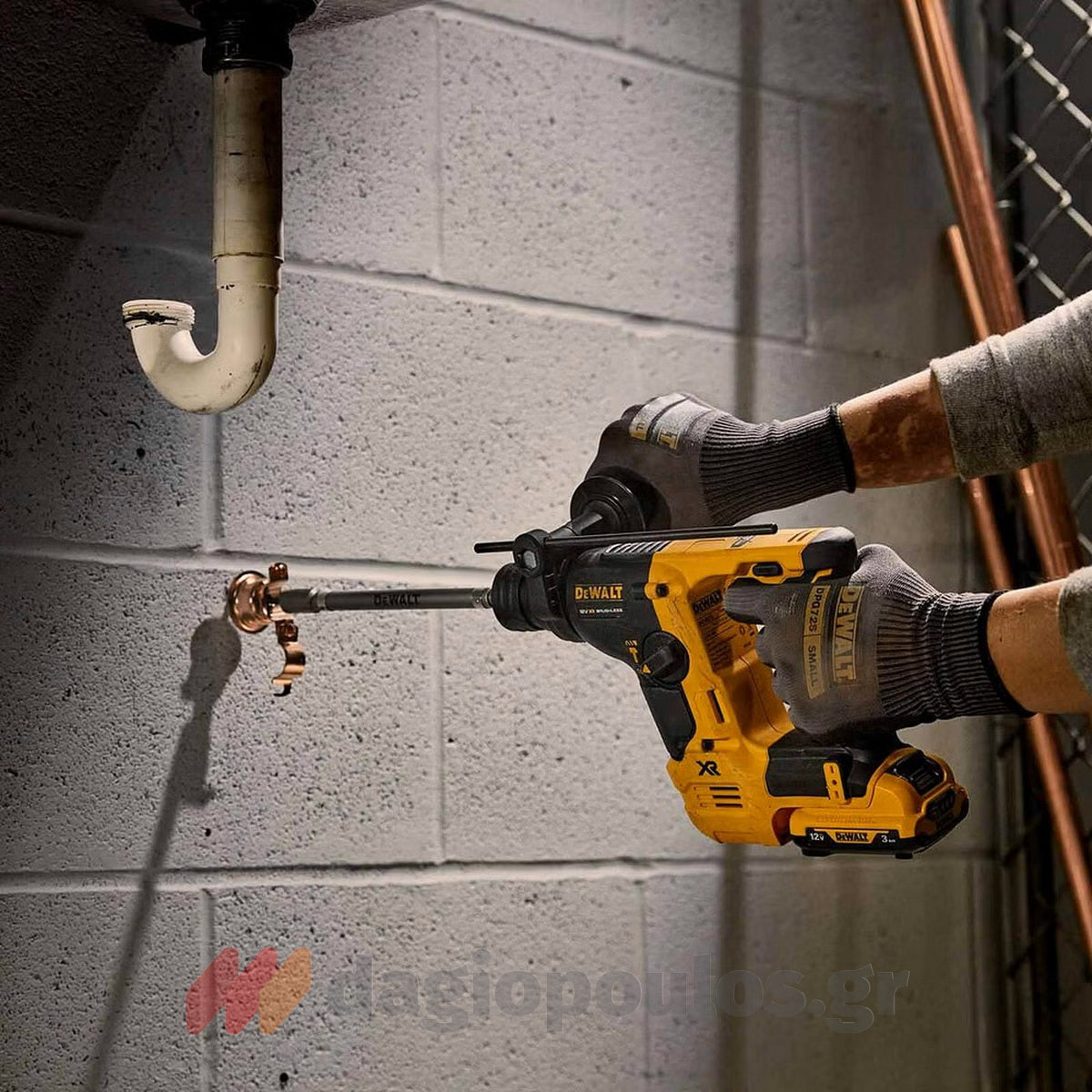 DeWalt DCH072L2-QW SDS Plus Brushless Σκαπτικό Πνευματικό Πιστολέτο 12V Li-Ion 1.7kgr 1.1J Με 2 Μπαταρίες 3.0Ah & Βαλίτσα T-Stak