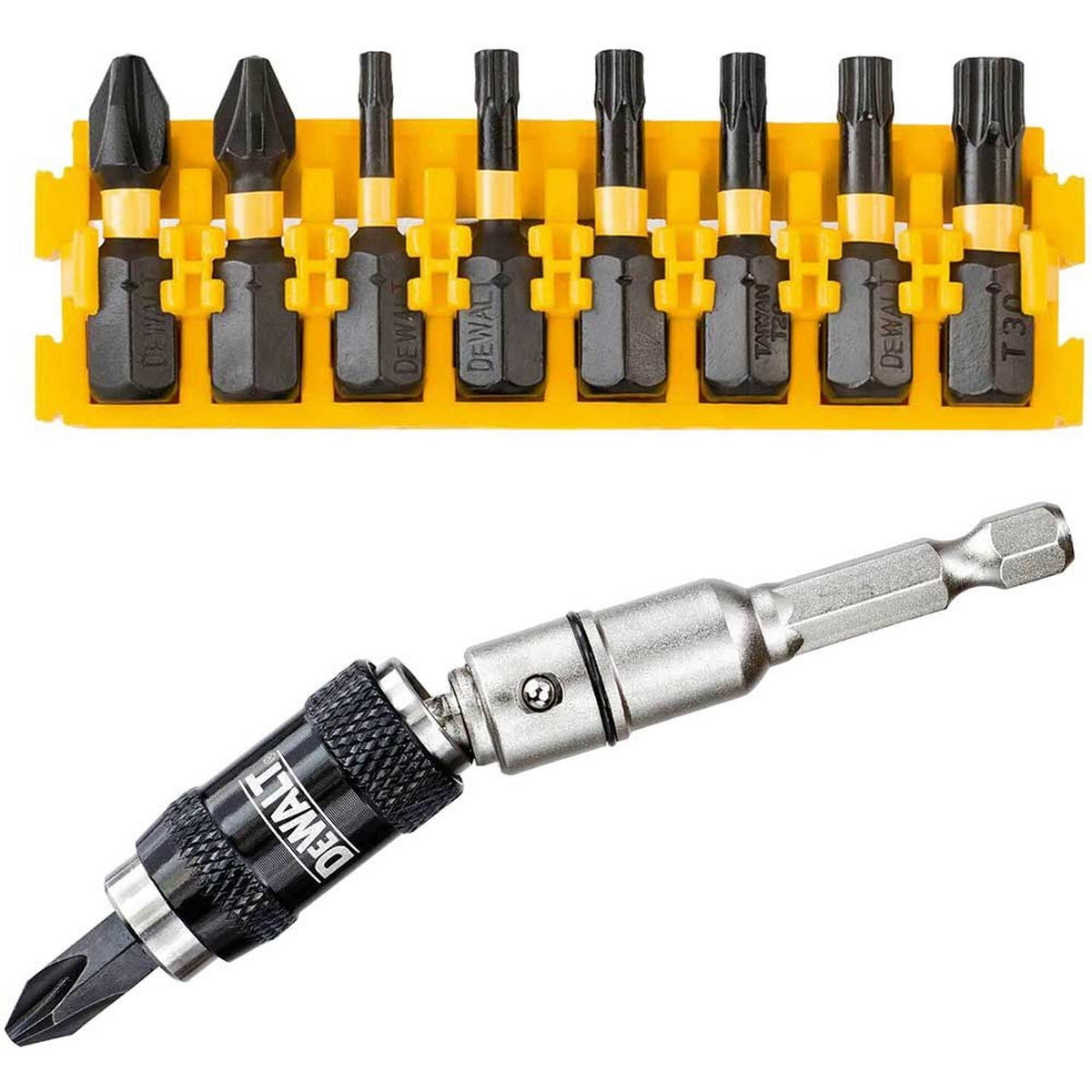 DeWalt DT70578T-QZ Συλλογή Μύτες FlexTorQ Με Προέκταση Μαγνητική Σπαστή Σετ 10 Τεμ