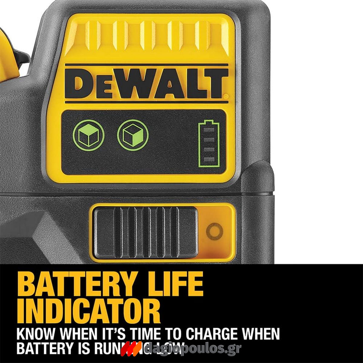DeWalt DCE089D1G-QW Αλφάδι Laser 12V Πολλαπλών Γραμμών Πράσινο 3x360° Με Μπατ.2.0Ah - Φορτιστή - Βαλίτσα