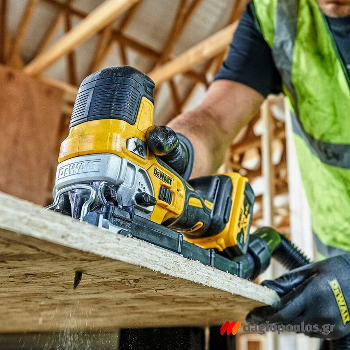 DeWalt DCS335NT-XJ Brushless Σέγα Μπαταρίας XR 18V Li-Ion SOLO & Βαλίτσα T-Stak