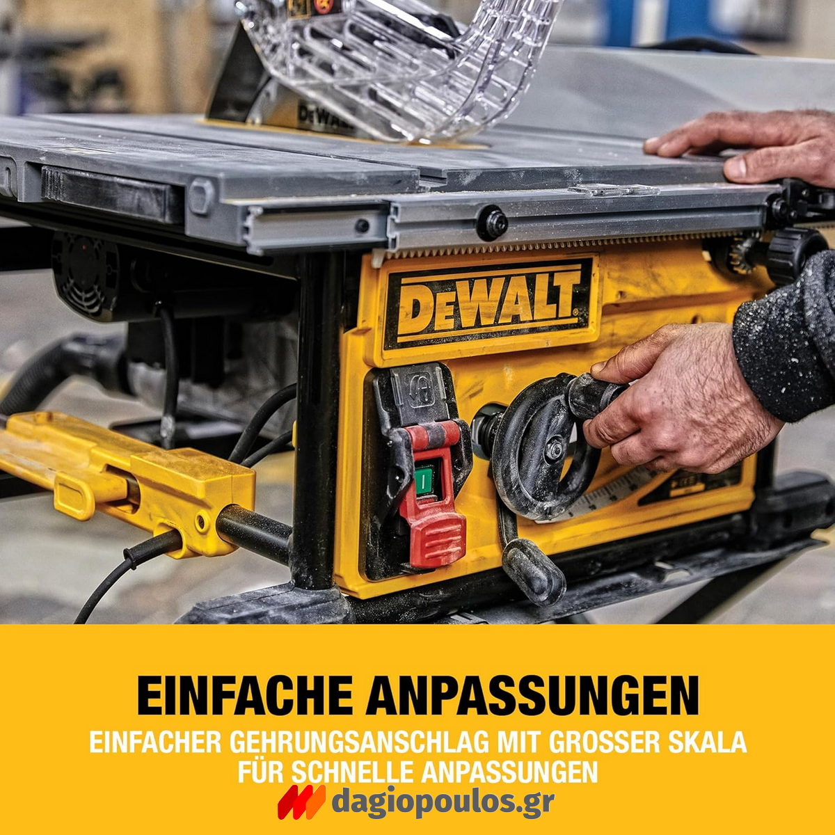 Dewalt DWE7492-QS Ηλεκτρικό Δισκοπρίονο Πάγκου 1800W 250mm