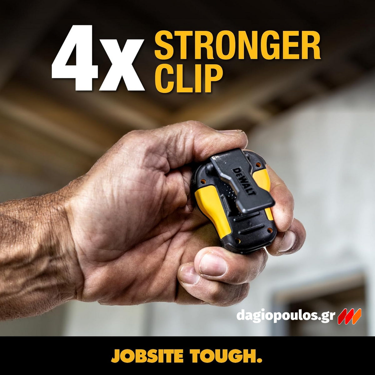 DeWalt 1901148DWG Φορετό Ηχείο Bluetooth με Κλιπ & Μαγνήτη PRO