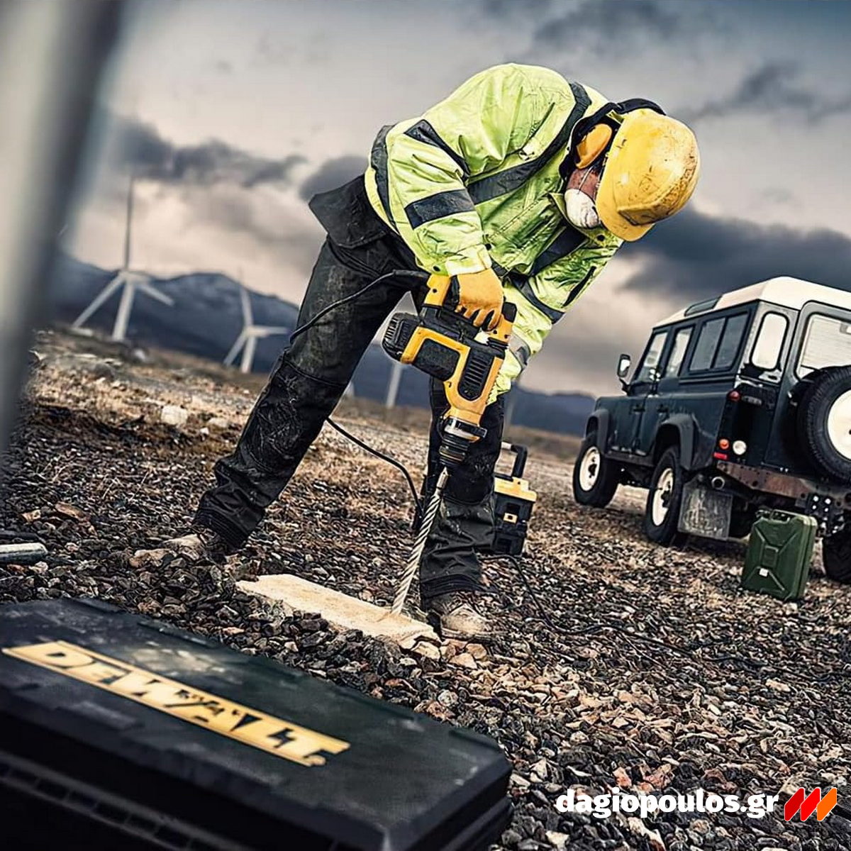 DeWalt D25413K-QS SDS Plus Ηλεκτρικό Πνευματικό Πιστολέτο Πιστολέτο 1000W 4.2J
