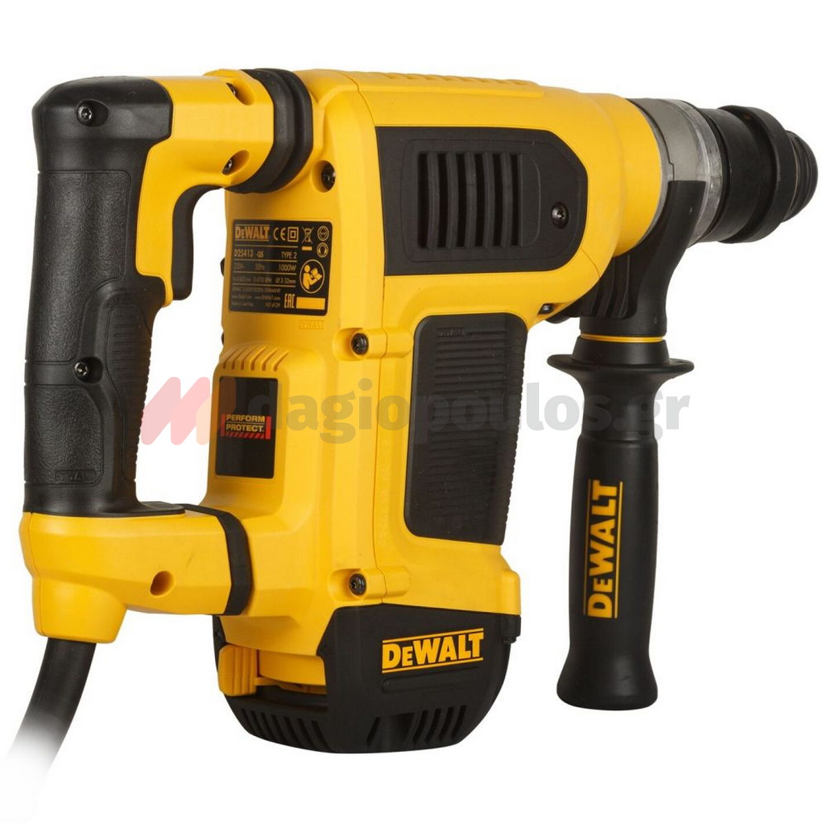 DeWalt D25413K-QS SDS Plus Ηλεκτρικό Πνευματικό Πιστολέτο Πιστολέτο 1000W 4.2J