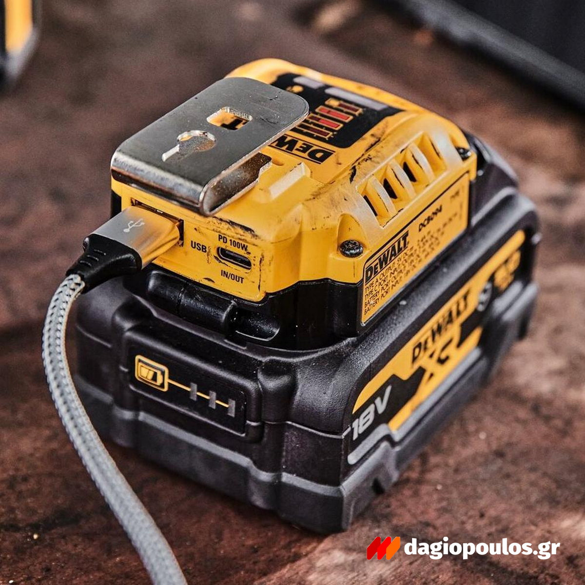 DeWalt DCB090 Αντάπτορας Φόρτισης XR Με Θύρα USB XR 10.8V-18.0V-54.0V Li-Ion