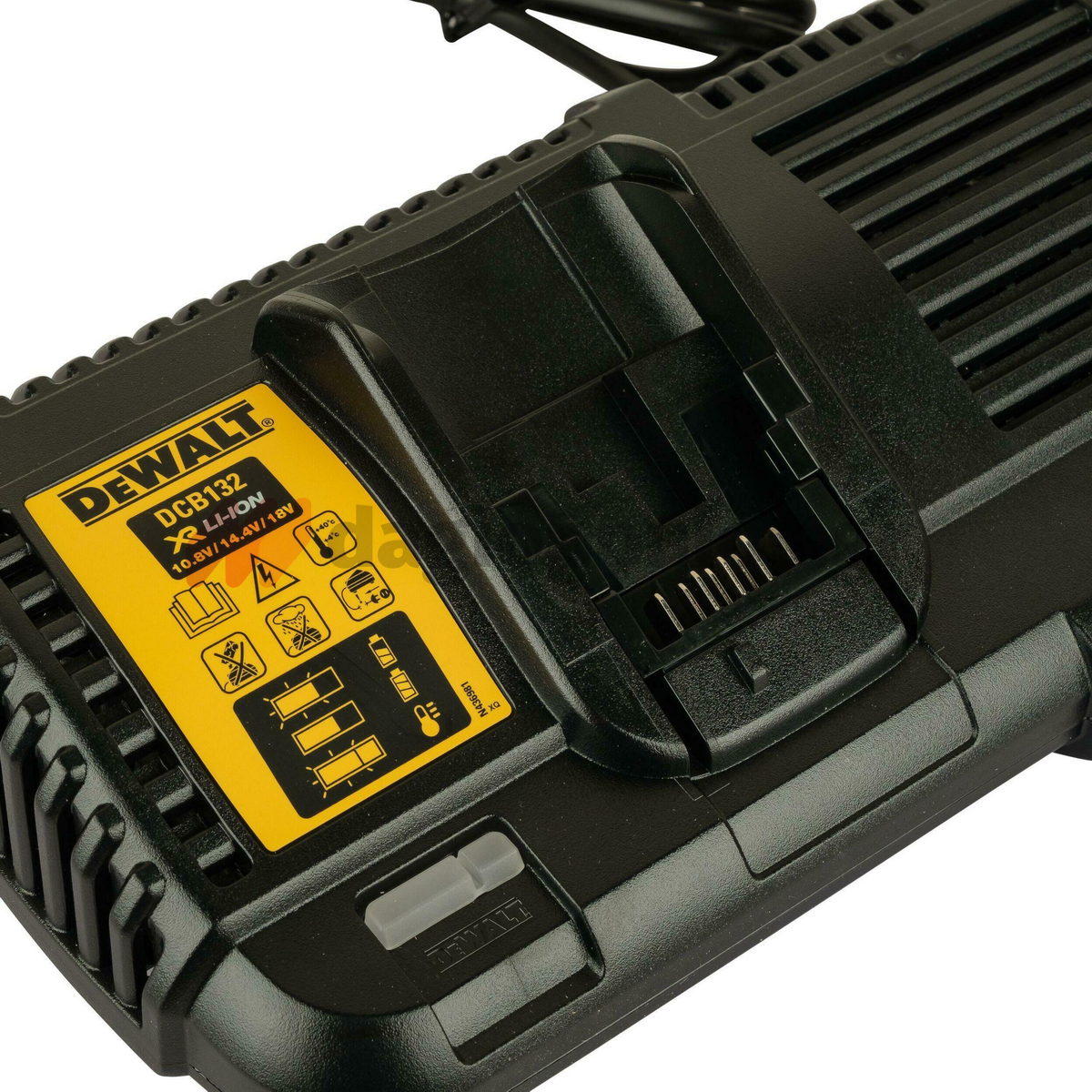 Dewalt DCB132-QW Ταχυφορτιστής Δύο Θέσεων Μπαταριών XR Flexvolt Powerstack 4Α 10.8-12-14.4-18V Li-Ion