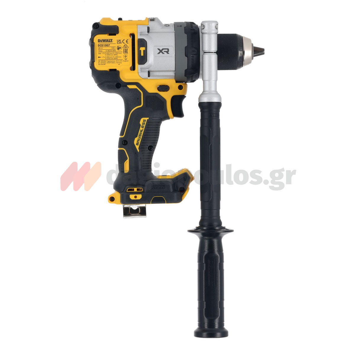 DeWalt DCD1007NT-XJ Brushless Κρουστικό Δραπανοκατσάβιδο Μπαταρίας 18V Li-Ion SOLO Με Βαλίτσα T-Stak