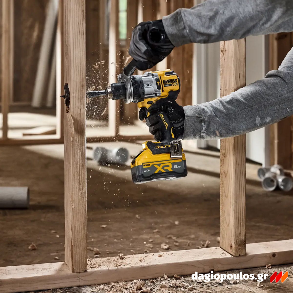 DeWalt DCD1007WW1T-QW Brushless Δραπανοκατσάβιδο Κρουστικό Μπαταρίας 18V Li-Ion Με Μπατ.8.0Ah - Φορτιστή - Βαλίτσα T-Stak