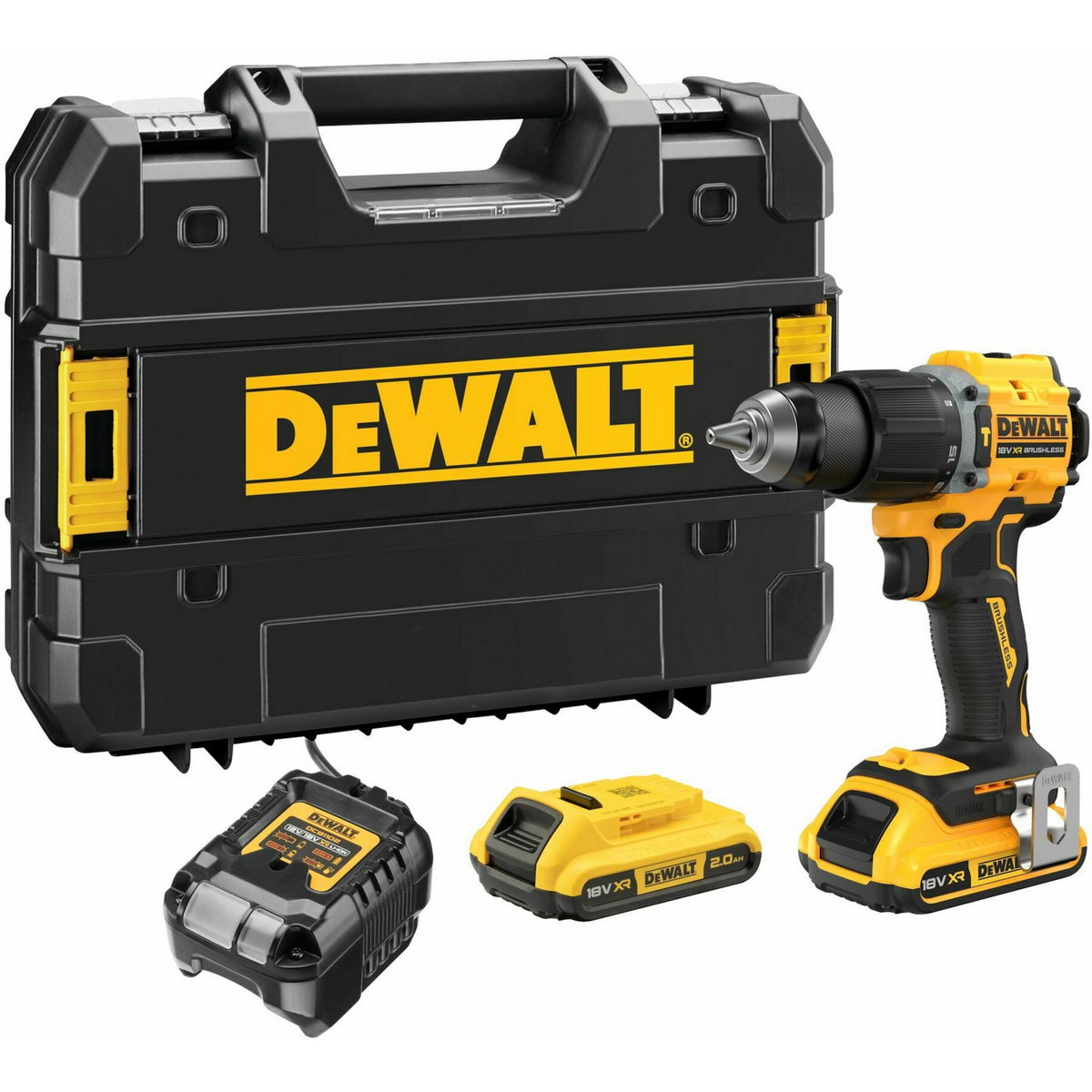 DeWalt DCD799D2T-QW Brushless Κρουστικό Δραπανοκατσάβιδο 18V Li-Ion 74Nm Με 2 Μπαταρίες 2.0Ah-Βαλίτσα