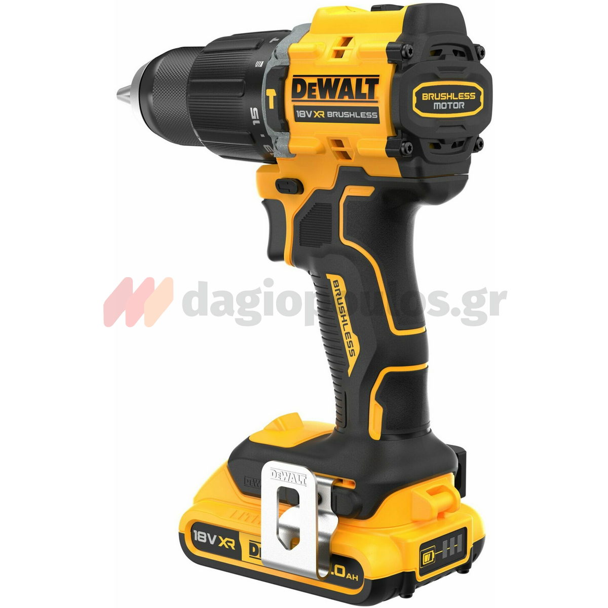 DeWalt DCD799D2T-QW Brushless Κρουστικό Δραπανοκατσάβιδο 18V Li-Ion 74Nm Με 2 Μπαταρίες 2.0Ah-Βαλίτσα