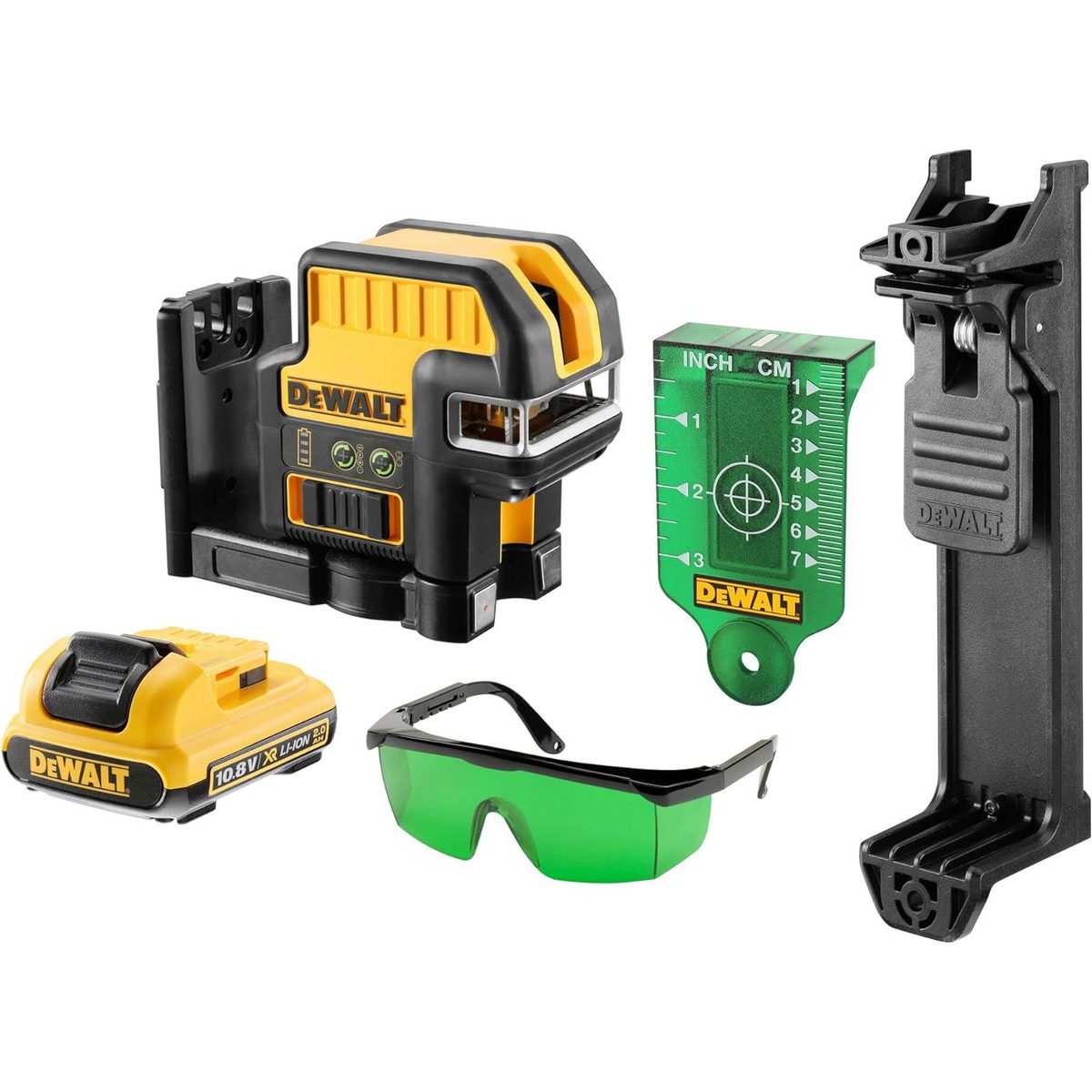 DeWalt DCE0822D1G-QW Laser Πράσινης Δέσμης 10.8V-12V Li-Ion Με Μπαταρία 2.0Ah - Βαλίτσα