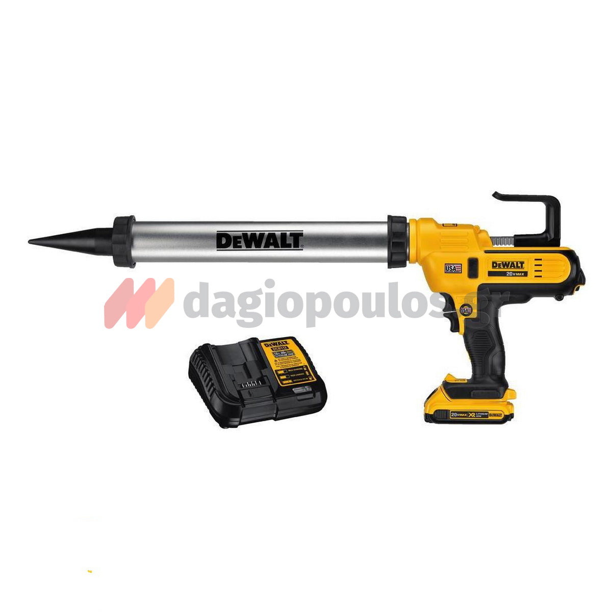 DeWalt DCE580D1-QW Πιστόλι Σιλικόνης Μπαταρίας 18V Li-Ion 310-600ml Με Μπαταρία 2.0Ah - Βαλίτσα T-Stak