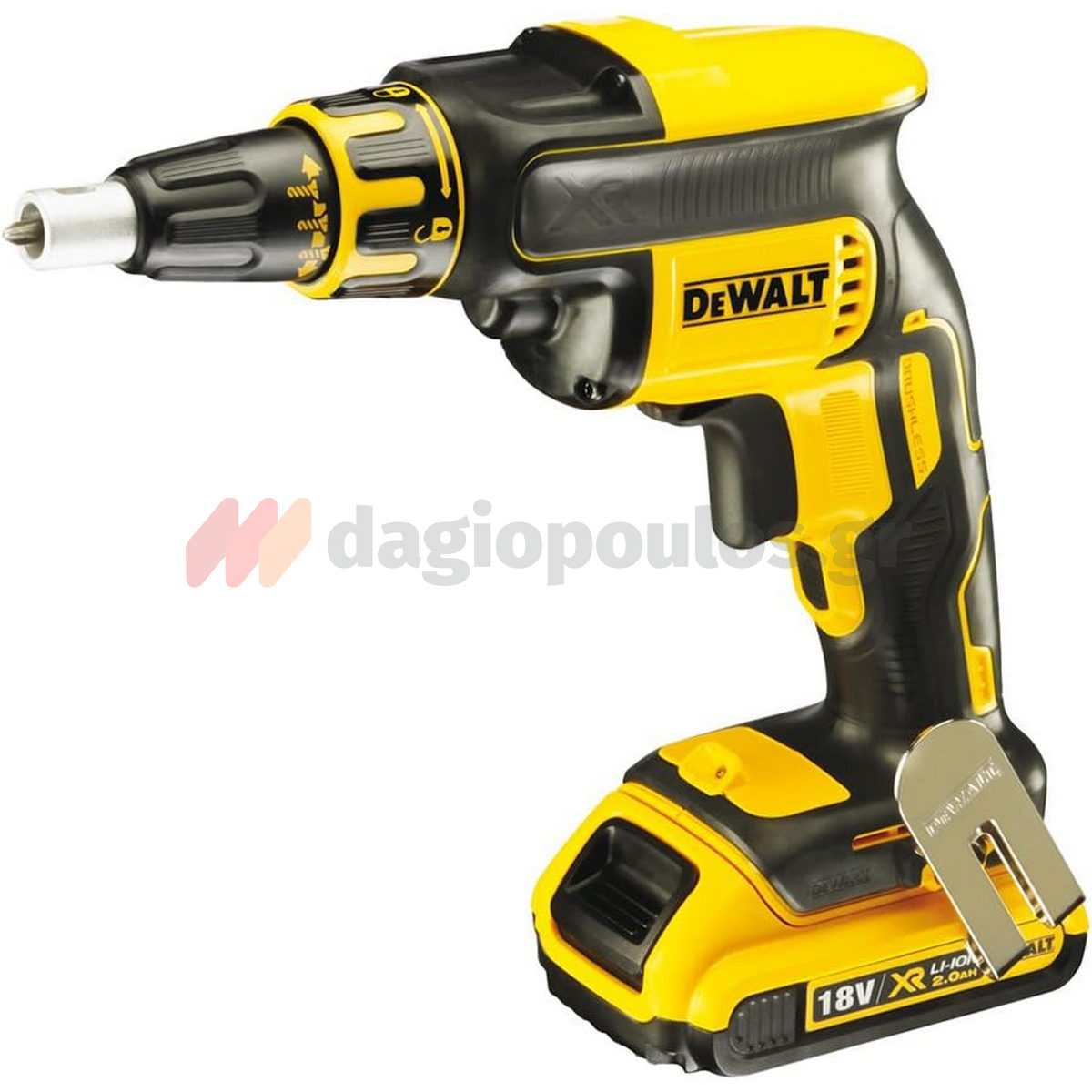 DeWalt DCF620D2-QW Brushless Κατσαβίδι Γυψοσανίδας Μπαταρίας 18V Li-Ion Με 2 Μπατ.2.0Ah - Φορτιστή - Βαλίτσα T-Stak