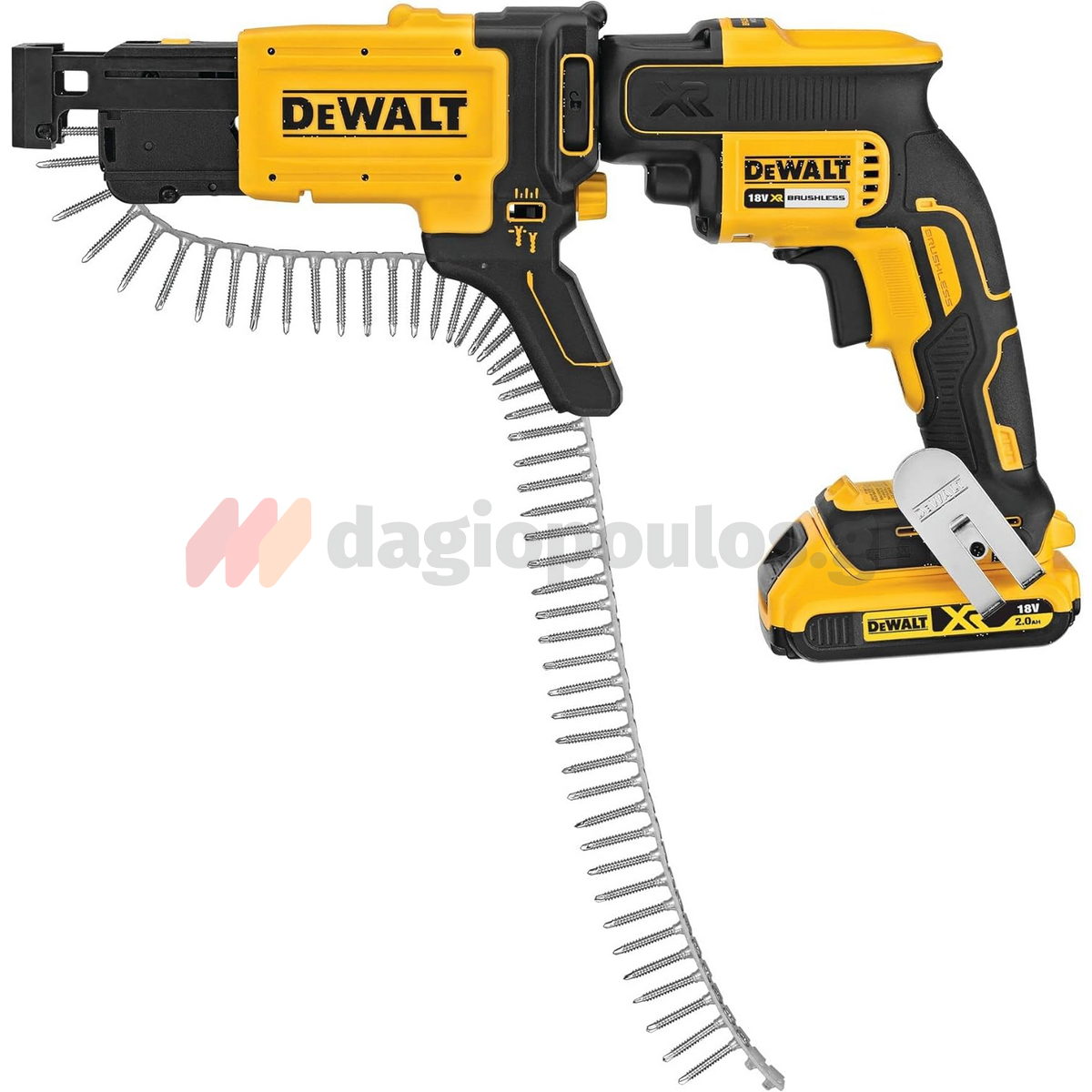 DeWalt DCF620P2K-QW Brushless Κατσαβίδι Γυψοσανίδας Μπαταρίας 18V Li-Ion Με 2 Μπατ.5.0Ah XR - Τροφοδότη Δεσμίδας - Φορτιστή - Βαλίτσα T-Stak