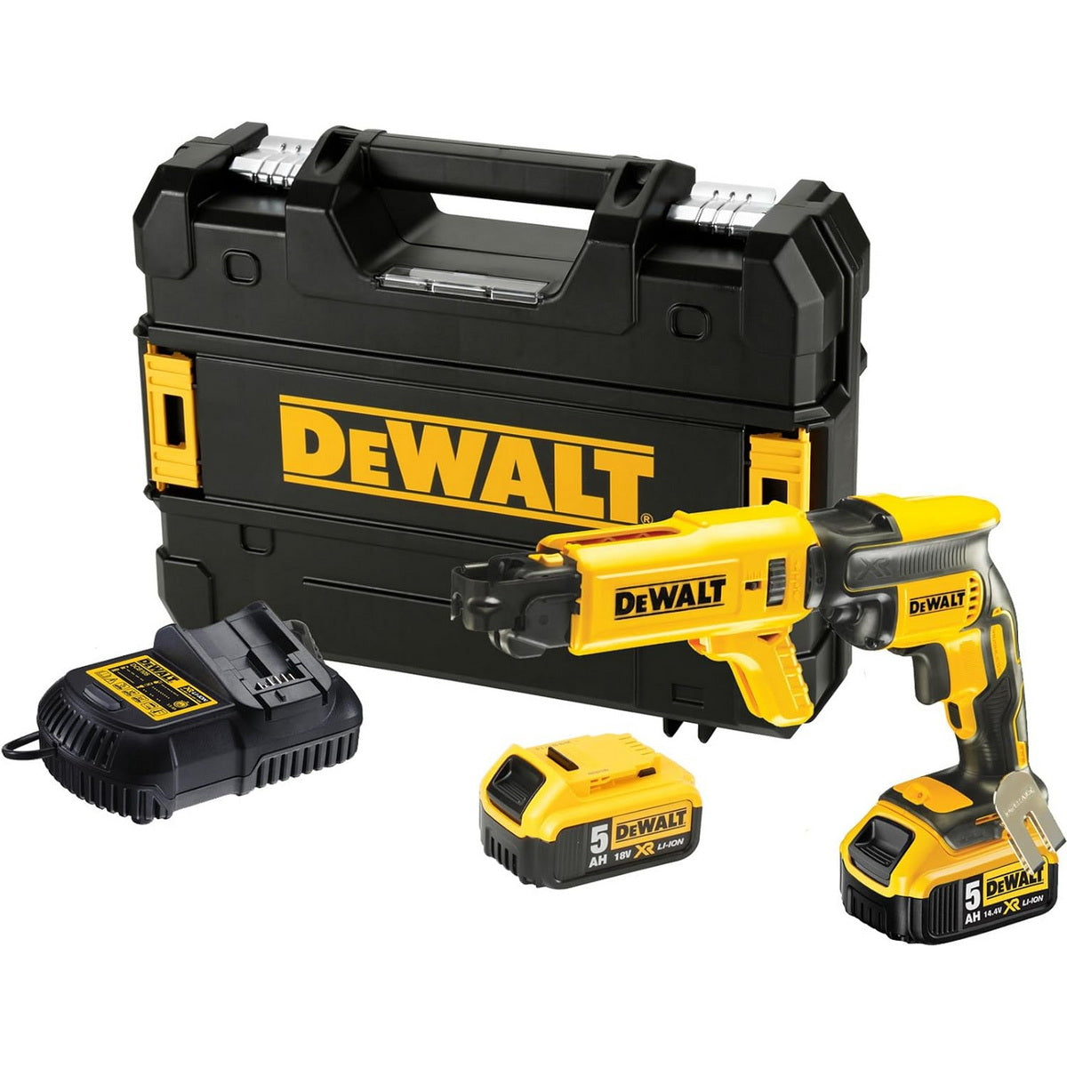 DeWalt DCF620P2K-QW Brushless Κατσαβίδι Γυψοσανίδας Μπαταρίας 18V Li-Ion Με 2 Μπατ.5.0Ah XR - Τροφοδότη Δεσμίδας - Φορτιστή - Βαλίτσα T-Stak
