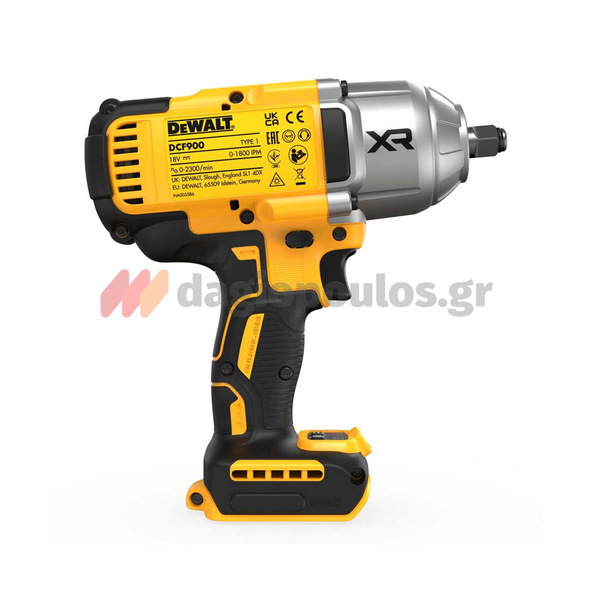 DeWalt DCF900N-XJ Brushless Μπουλονόκλειδο Μπαταρίας 18V Li-Ion XR 1/2" 1898Nm SOLO