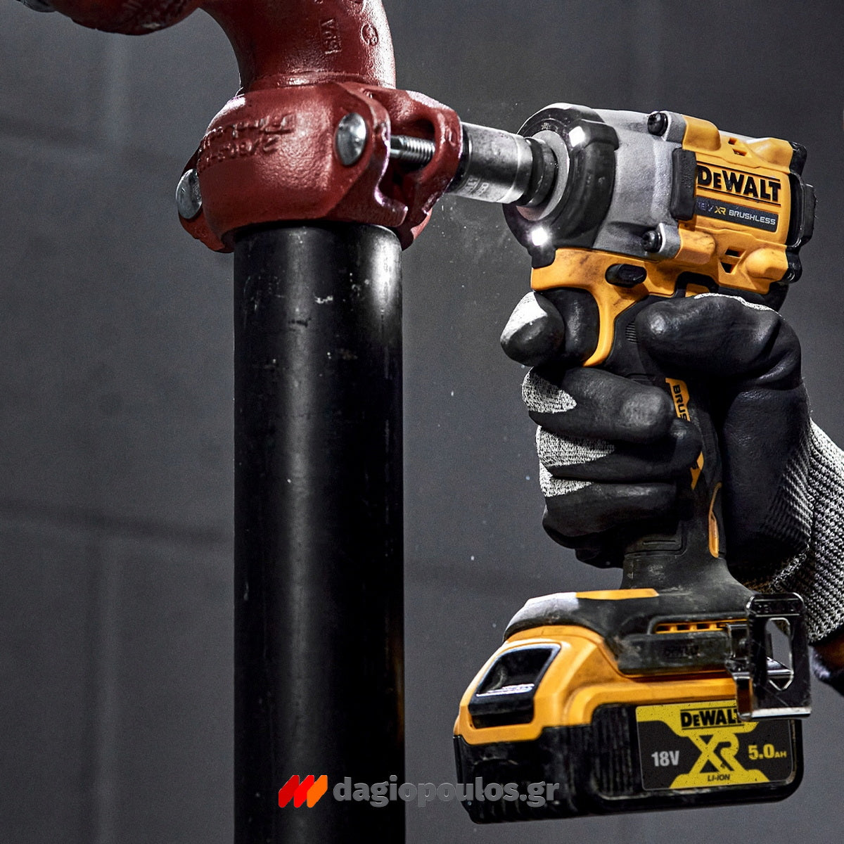 DeWalt DCF921H2T-QW Brushless Μπουλονόκλειδο Μπαταρίας 18V Li-Ion 1/2" 612Nm Με 2 Μπαταρίες 5.0Ah Powerstack & Βαλίτσα T-Stak
