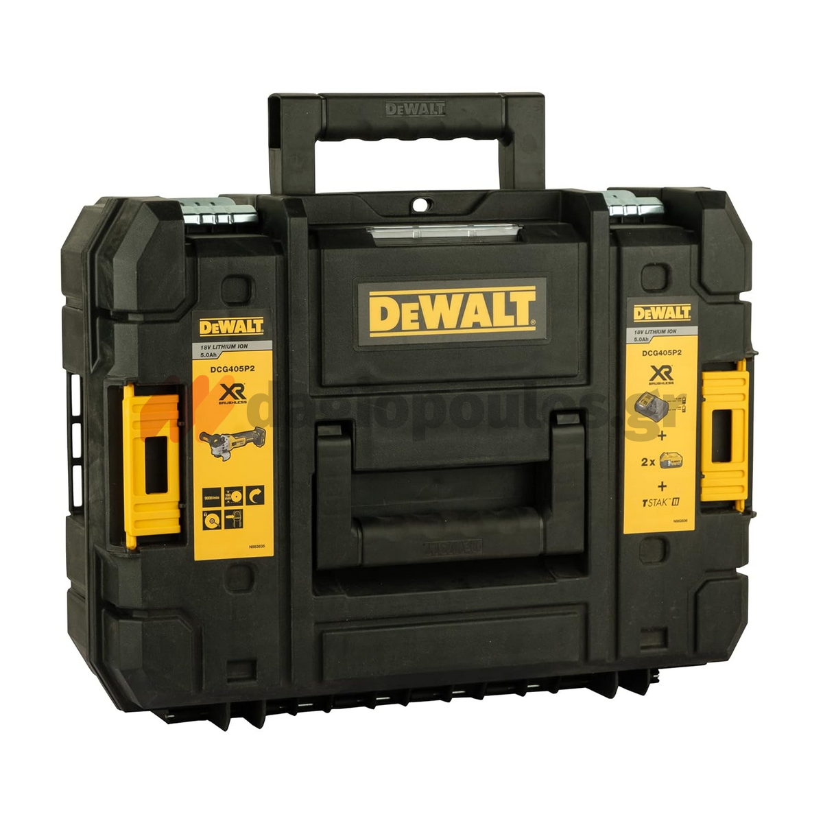 DeWalt DCG418NT-XJ Brushless Γωνιακός Τροχός Μπαταρίας Μπαταρίας 54V Li-Ion 125mm SOLO Με Βαλίτσα T-Stak