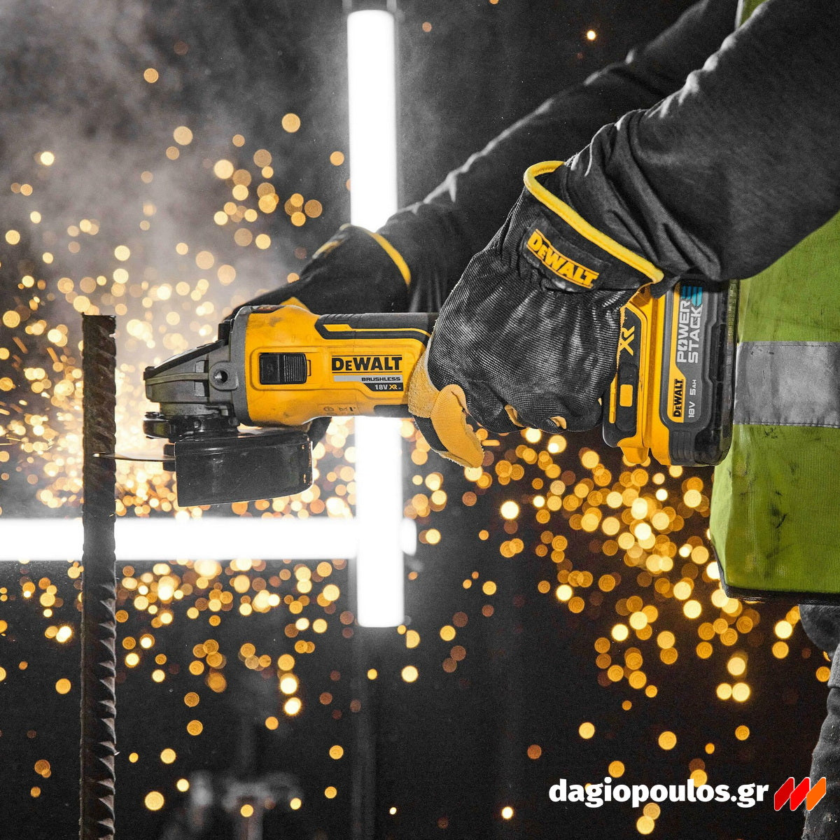 DeWalt DCK355P2T-QW Συλλογή Brushless Κρουστικό Δραπανοκατσάβιδο, Πνευματικό Πιστολέτο, Γωνιακό Τροχό 18V Li-Ion Με 2 Μπατ.5.0Ah XR - Φορτιστή - Βαλίτσα T-Stak