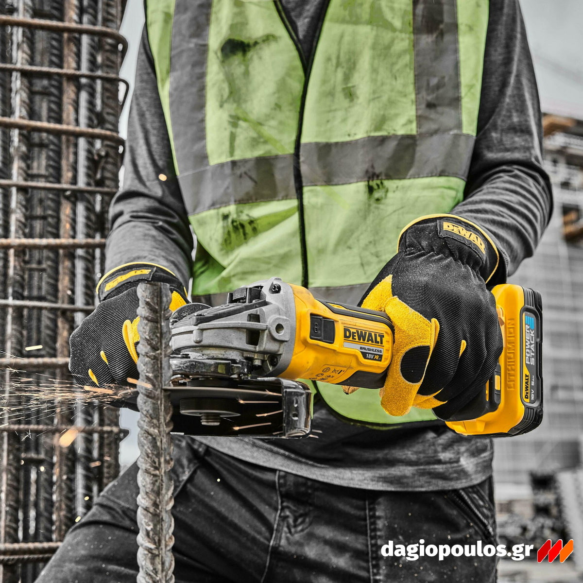 DeWalt DCK355P2T-QW Συλλογή Brushless Κρουστικό Δραπανοκατσάβιδο, Πνευματικό Πιστολέτο, Γωνιακό Τροχό 18V Li-Ion Με 2 Μπατ.5.0Ah XR - Φορτιστή - Βαλίτσα T-Stak