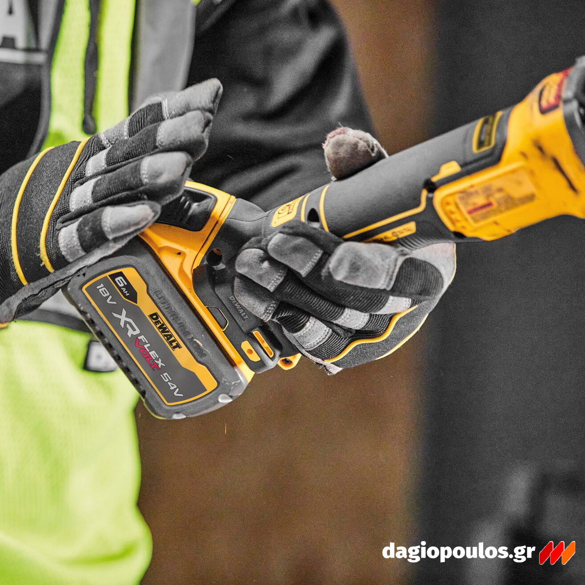 DeWalt DCG409T1-QW Brushless Γωνιακός Τροχός Μπαταρίας 18V Li-Ion 125mm Με Μπατ.6.0Ah - Φορτιστή - Βαλίτσα
