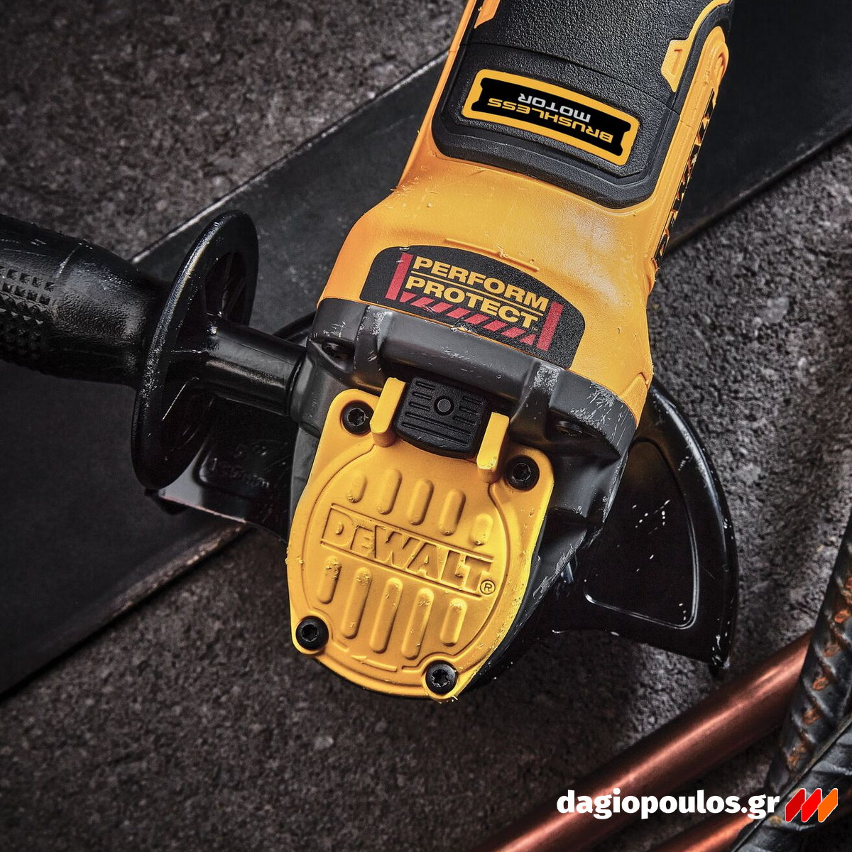 DeWalt DCG409T1-QW Brushless Γωνιακός Τροχός Μπαταρίας 18V Li-Ion 125mm Με Μπατ.6.0Ah - Φορτιστή - Βαλίτσα