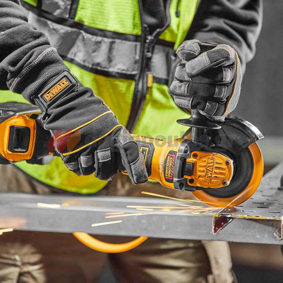 DeWalt DCG409H2T-QW Brushless Γωνιακός Τροχός Μπαταρίας 18V Li-Ion 125mm Με 2 Μπαταρίες 5.0Ah & Βαλίτσα T-Stak