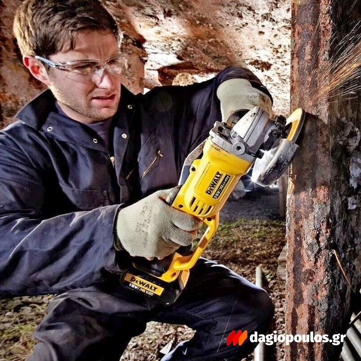 DeWalt DCK383P2T-QW Συλλογή Brushless Κρουστικό Δραπανοκατσάβιδο, Γωνιακός Τροχός & Πνευματικό Πιστολέτο 18V Li-Ion 2 Μπατ.5.0Ah XR- Φορτιστή - Βαλίτσα T-Stak