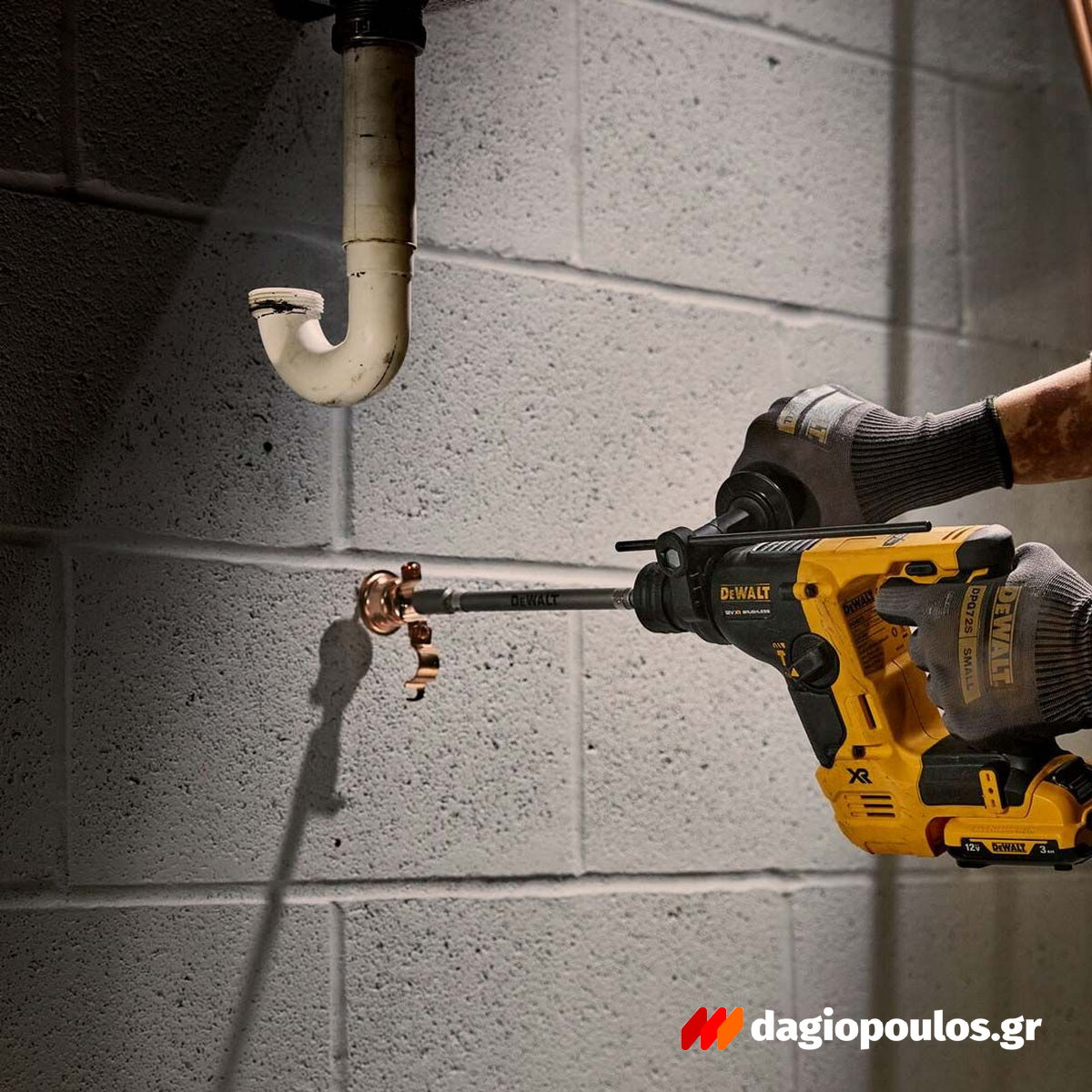DeWalt DCH072NT-XJ SDS Plus Brushless Σκαπτικό Πνευματικό Πιστολέτο 12V Li-Ion 1.7kgr 1.1J SOLO Με Βαλίτσα T-Stak
