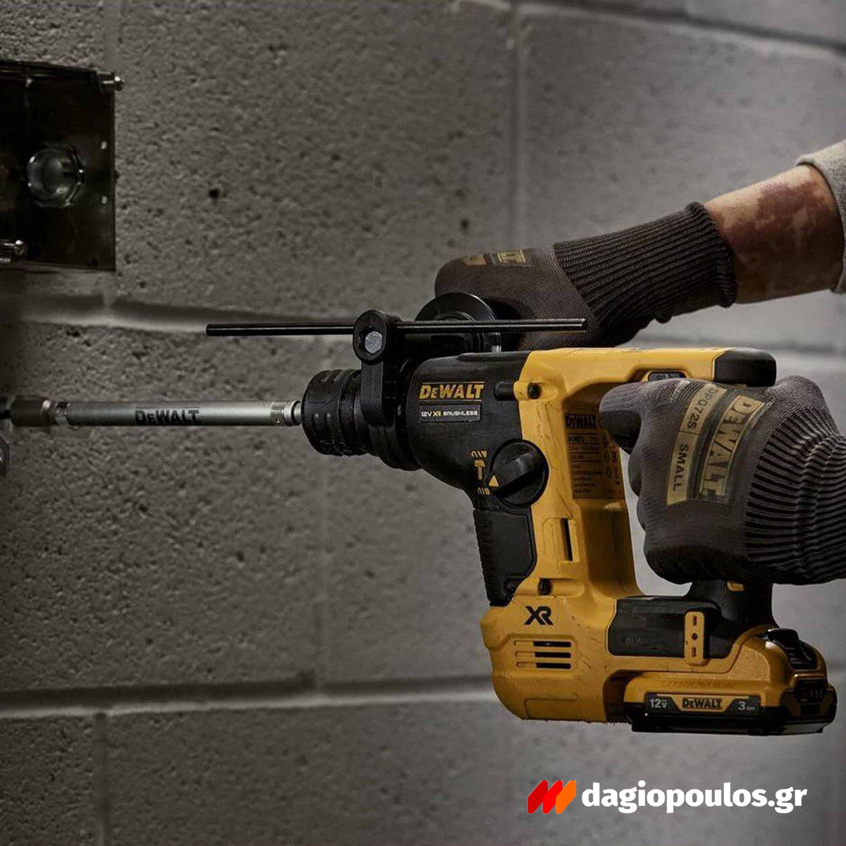 DeWalt DCH072NT-XJ SDS Plus Brushless Σκαπτικό Πνευματικό Πιστολέτο 12V Li-Ion 1.7kgr 1.1J SOLO Με Βαλίτσα T-Stak