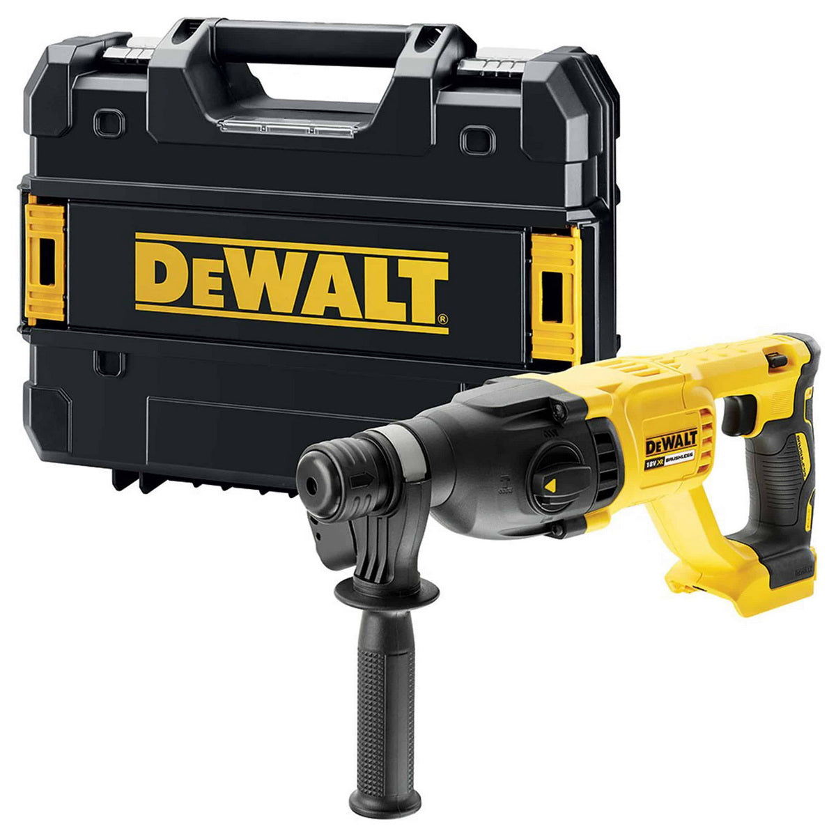 DeWalt DCH133NT-XJ Brushless Πνευματικό Περιστροφικό Πιστολέτο Μπαταρίας 18V Li-Ion 2.6J 2.3Kgr SOLO Με Βαλίτσα T-Stak