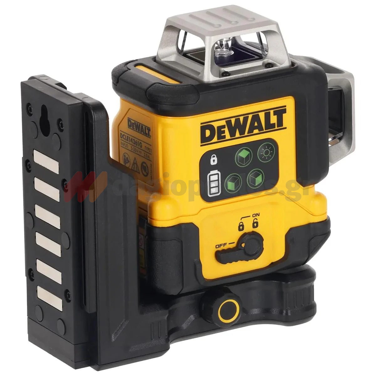 DeWalt DCLE14361GB Αλφάδι Laser 3x360° Πολλαπλών Γραμμών Πράσινης Δέσμης Επαναφορτιζόμενο (USB-C)