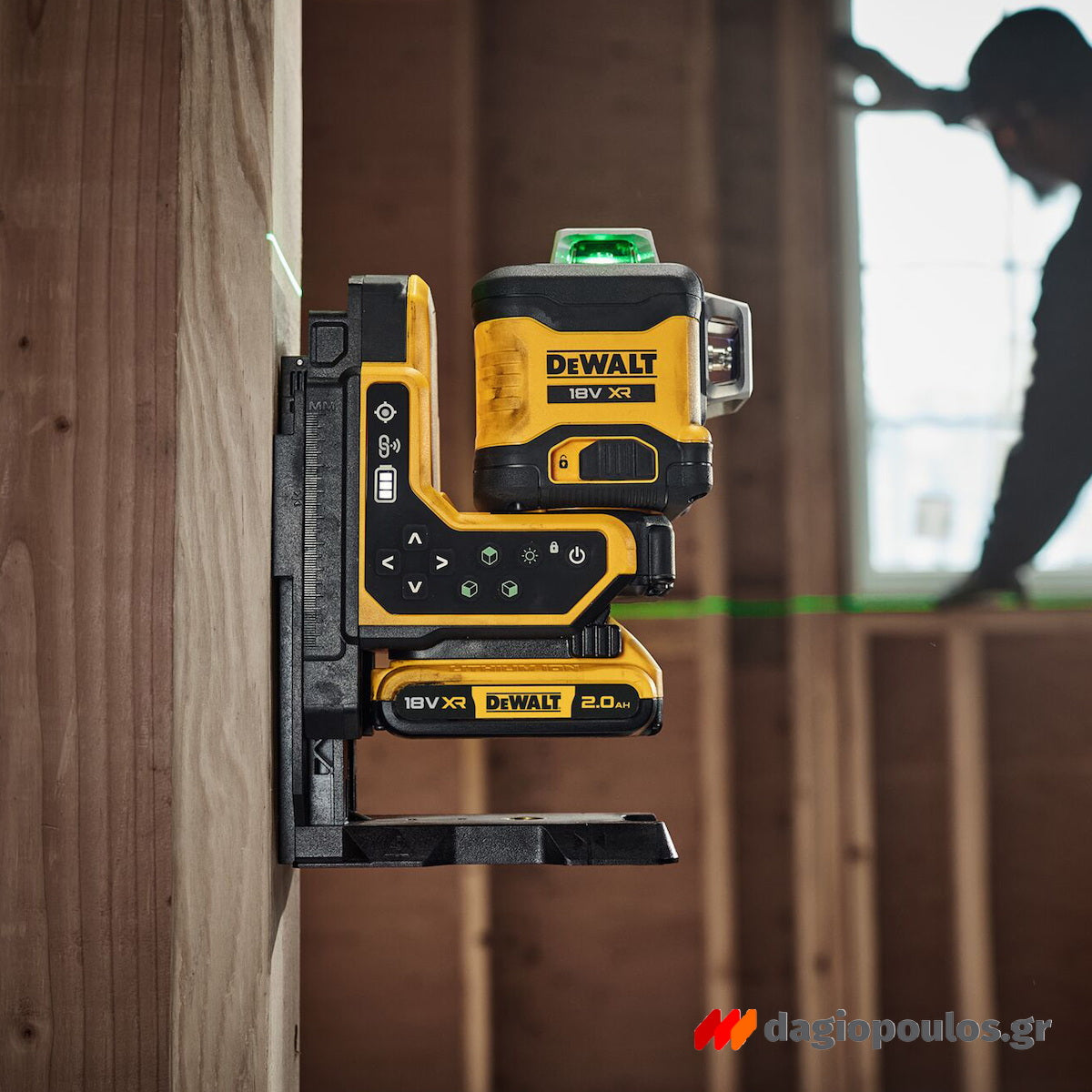 DeWalt DCLE34035B Αλφάδι Laser Πολλαπλών Γραμμών Πράσινης Δέσμης 18V Li-Ion SOLO