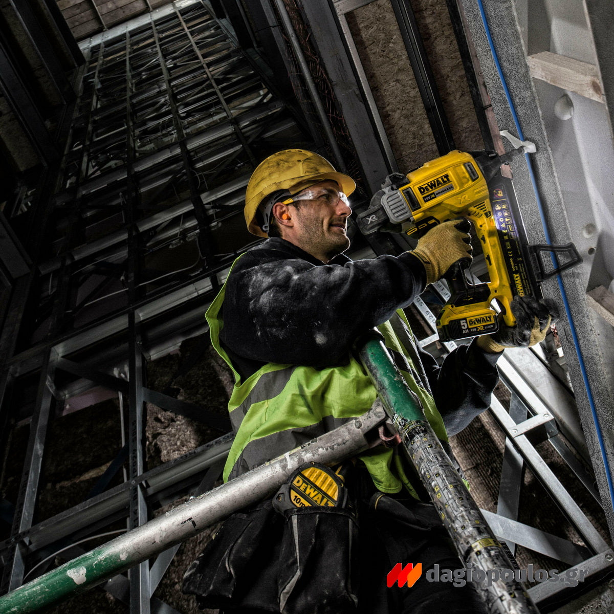 DeWalt DCN890P2-QW Brushless Καρφωτικό Μπετού Μπαταρίας 18V Li-Ion Με 2 Μπαταρίες 5.0Ah & Βαλίτσα