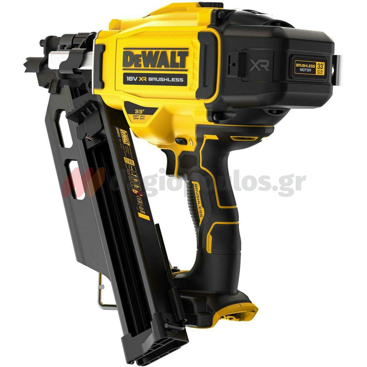 DeWalt DCN930N-XJ Brushless Καρφωτικό Χειρός Μπαταρίας 33° 90mm 18V Li-Ion SOLO