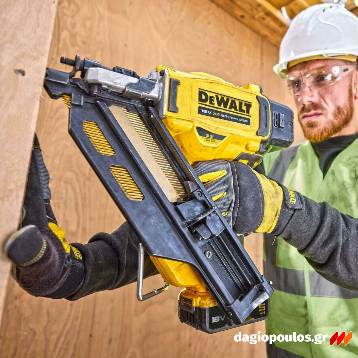 DeWalt DCN930N-XJ Brushless Καρφωτικό Χειρός Μπαταρίας 33° 90mm 18V Li-Ion SOLO