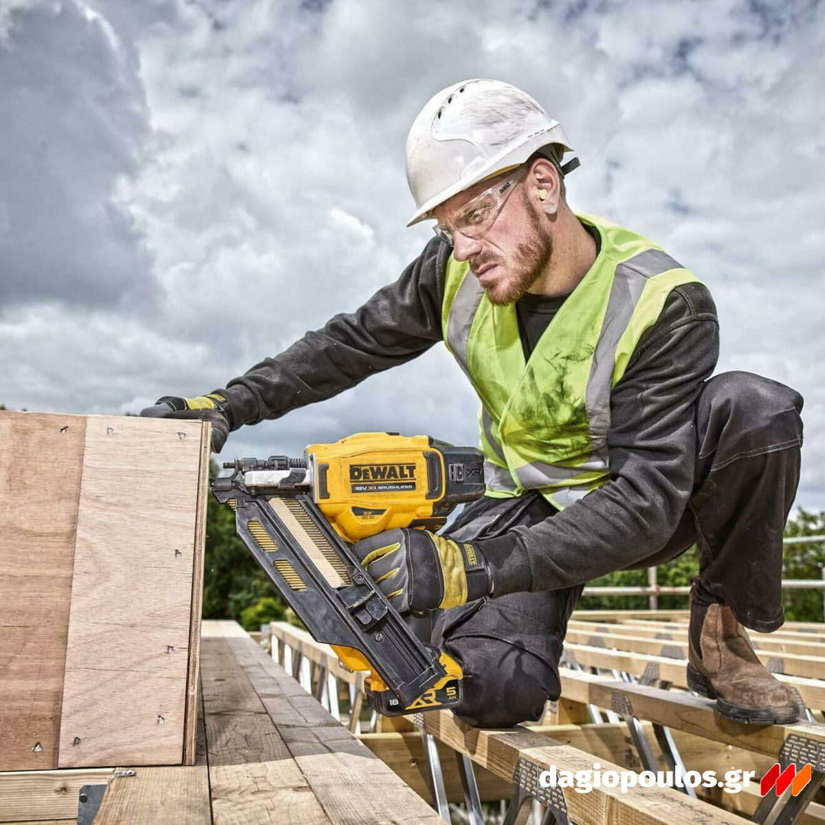 DeWalt DCN930N-XJ Brushless Καρφωτικό Χειρός Μπαταρίας 33° 90mm 18V Li-Ion SOLO